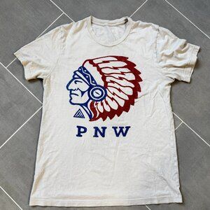 PNW Native American Chief T-Shirt sz M FLAW